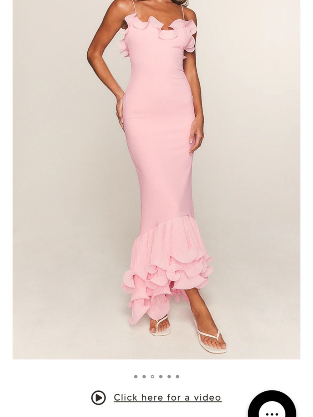 White Fox Boutique Dancing Petals Pink Maxi Dress
